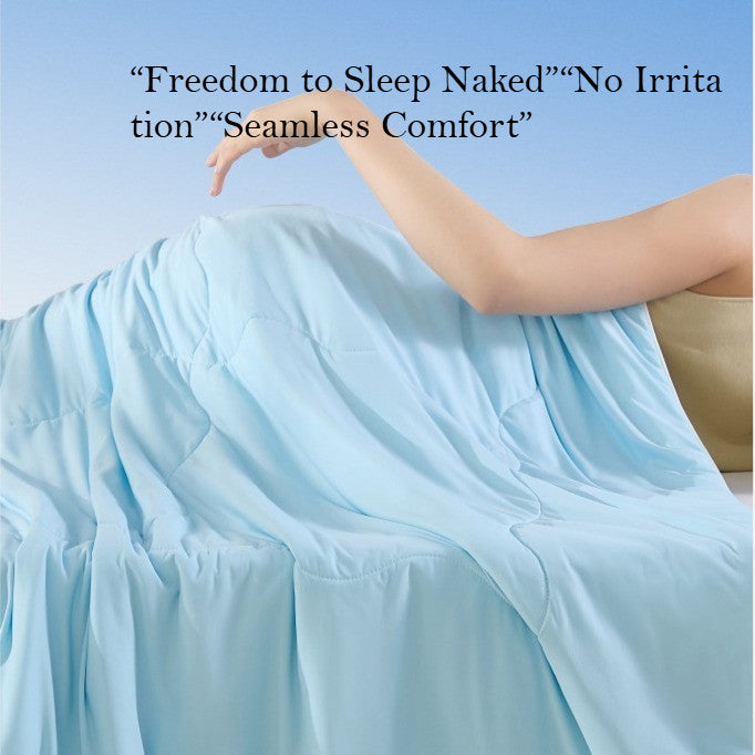 Locaupin Cooling Max Dual-Side Comforter – Ice Silk Lightweight Blanket, Breathable & Hypoallergenic, All-Season Bedding