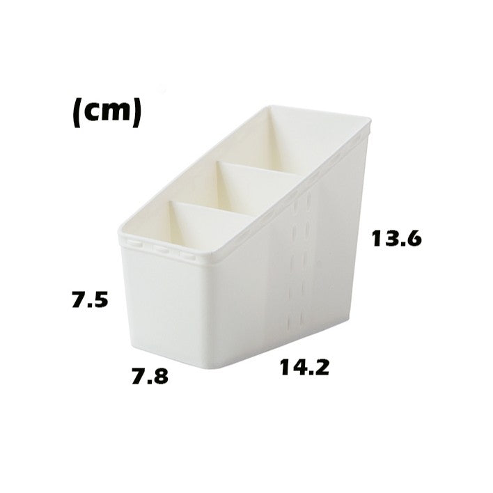 Locaupin Plastic Remote Control Holder, Storage Basket,Cosmetic Storage Organizer,Stationery Storage,Desk Organizers