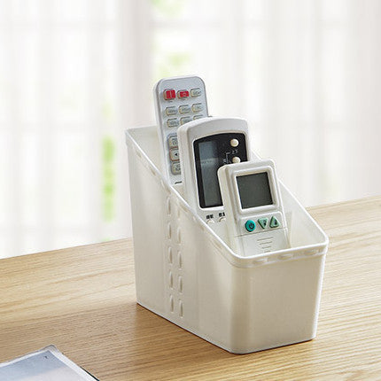 Locaupin Plastic Remote Control Holder, Storage Basket,Cosmetic Storage Organizer,Stationery Storage,Desk Organizers