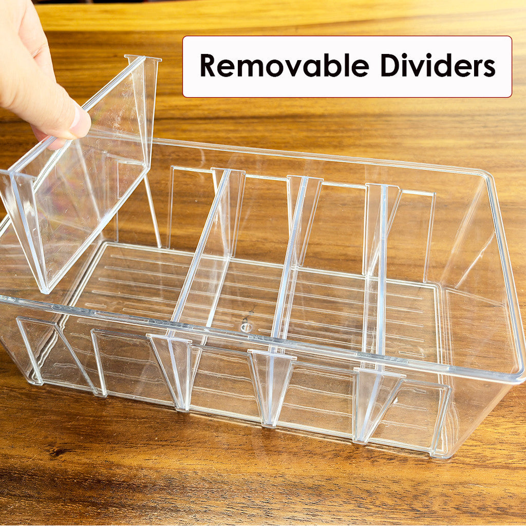 Locaupin Plastic Remote Control Holder, Storage Basket,Cosmetic Storage Organizer,Stationery Storage,Desk Organizers