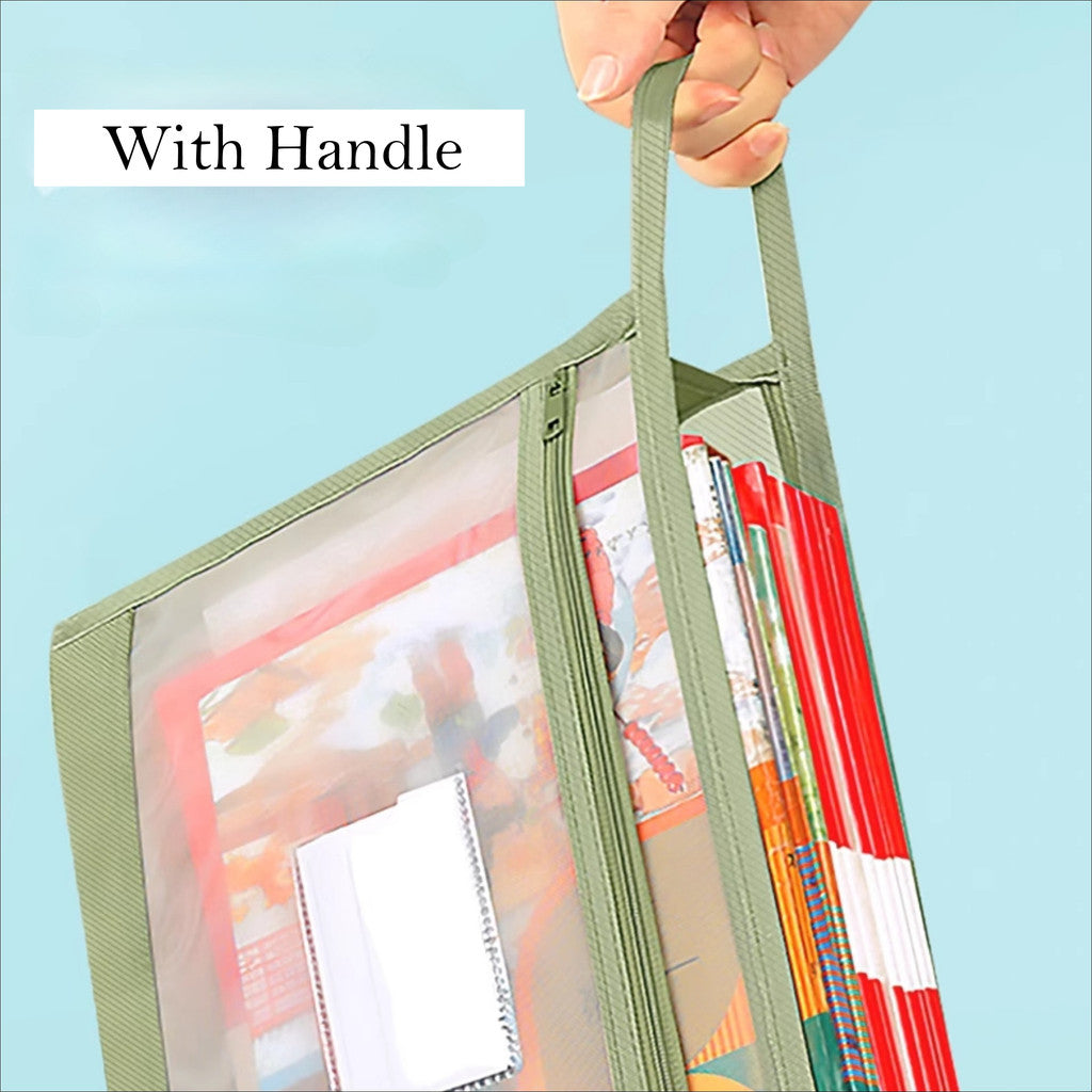 Locaupin Document Folder l Waterproof A4 File Pouch for Office & School Use l File Bags l Morandi Color