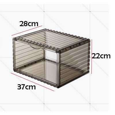 Locaupin High-Quality Stackable Transparent Shoes Storage Cabinets Box Shoe Container Plastic Shoe Organization