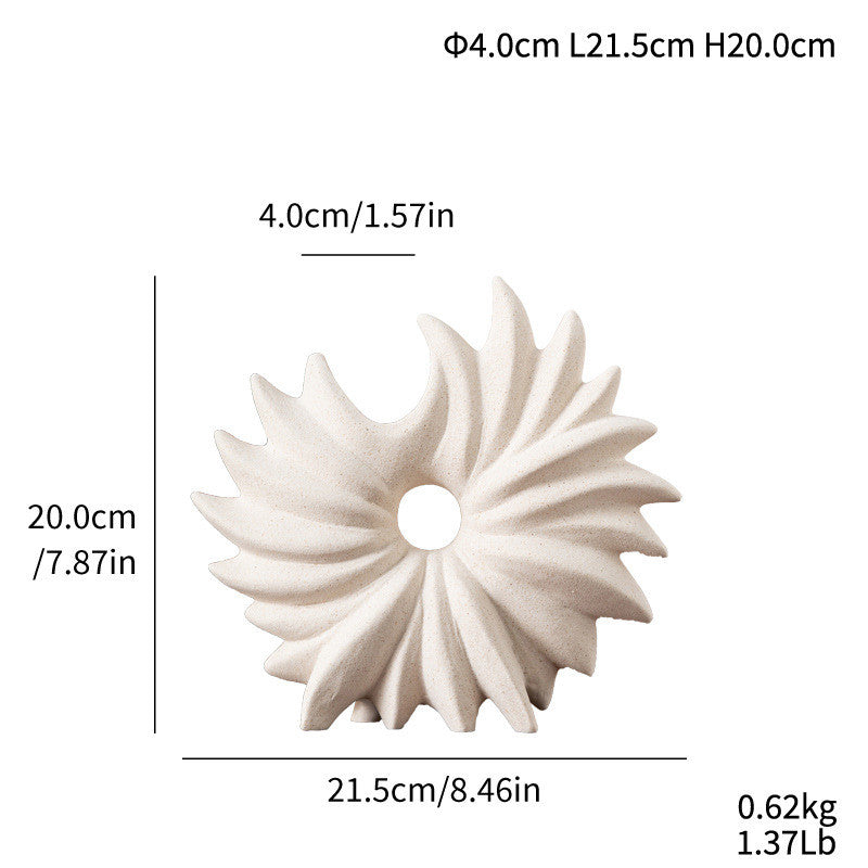 Locaupin White Ceramic Vase Modern Home Decor,Matte Pampas Flower Vases,Farmhouse Decor Living Room Decor