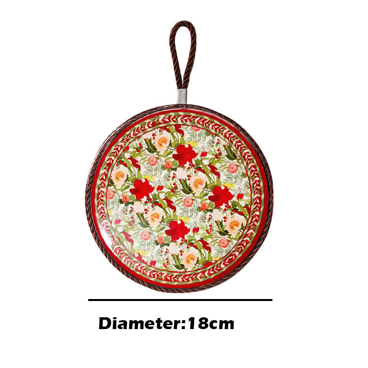 Locaupin Ceramic Heat Insulation Pad | Cork Non-Slip Base | Kitchen Hot Pot Mat
