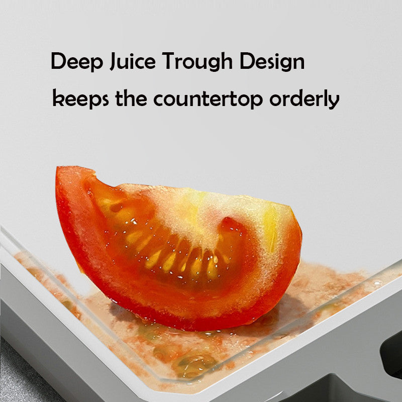 Locaupin Double Sided Cutting Board,Stainless Steel Cutting Boards for Kitchen with Knife Sharpener