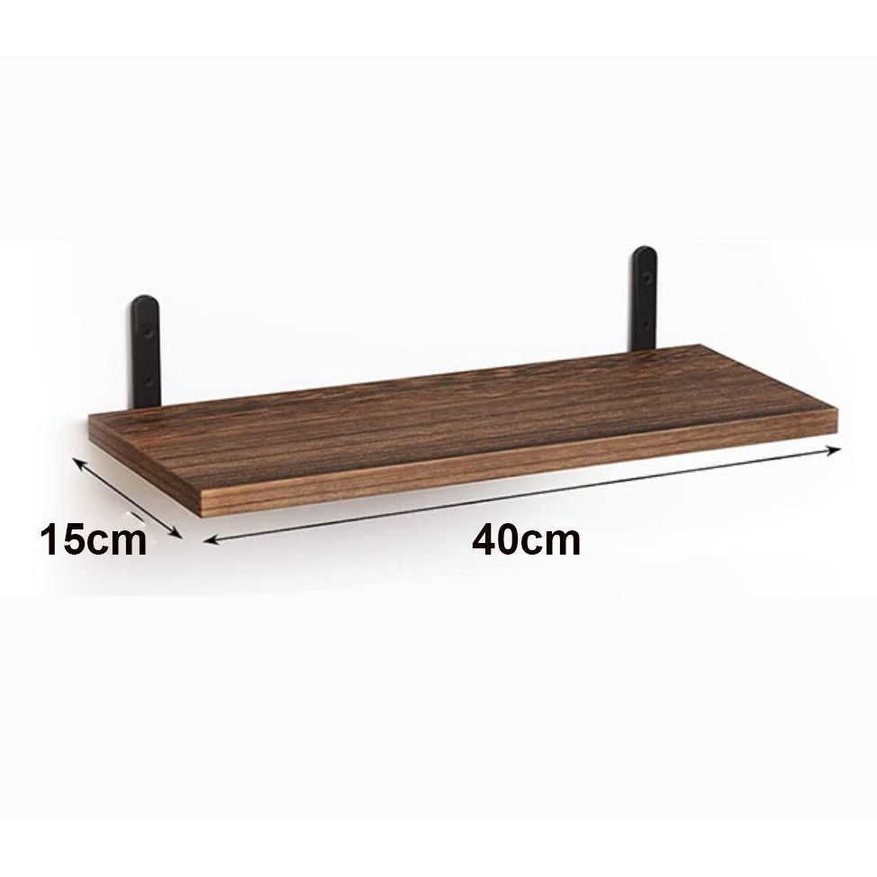 Locaupin Wall Mounted Shelves, 2Tier Decorative Shelf, Storage Wall Shelves with Metal Baskets