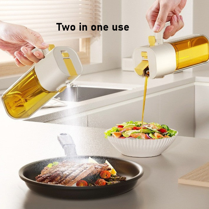Locaupin 2-in-1 Oil Dispenser Bottle ā Spray or Pour with Gravity-Activated Lid
