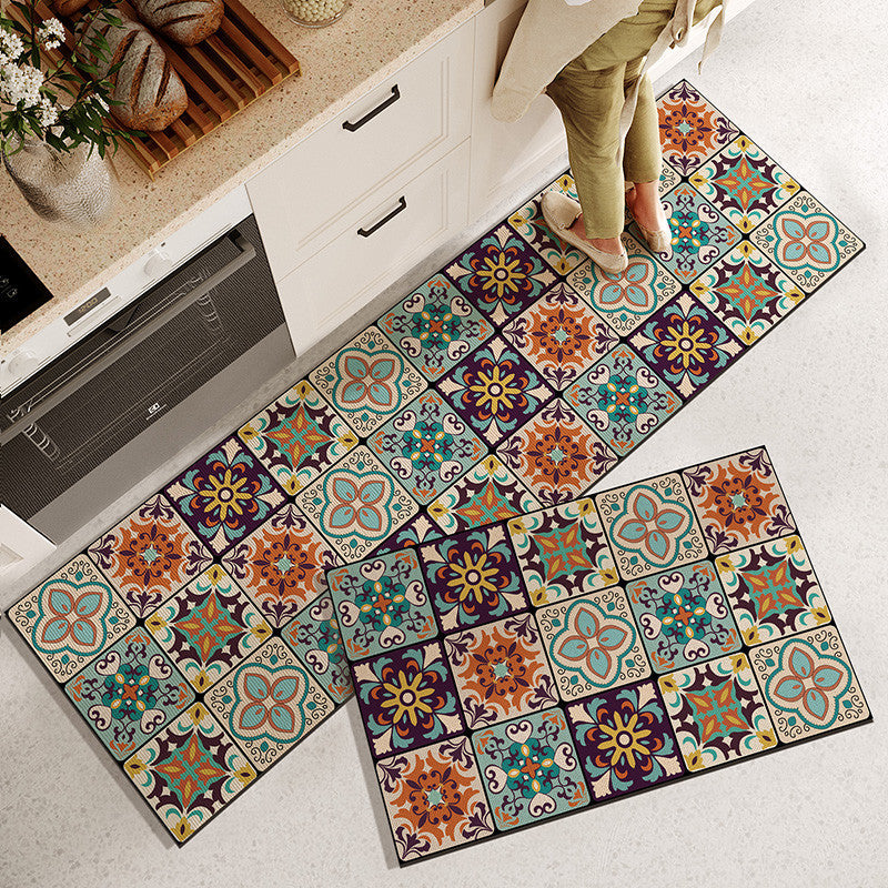 Locaupin Super Absorbent Bath Mat Bathroom Mat Super Absorbent Living Room Floor Mat Rubber Non-Slip Bottom