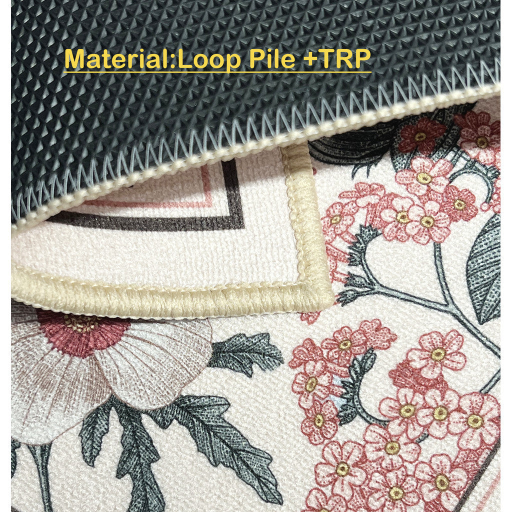 Locaupin Super Absorbent Bath Mat Ultra Absorbent Bathroom Mat for Quick Drying Kitchen Mat