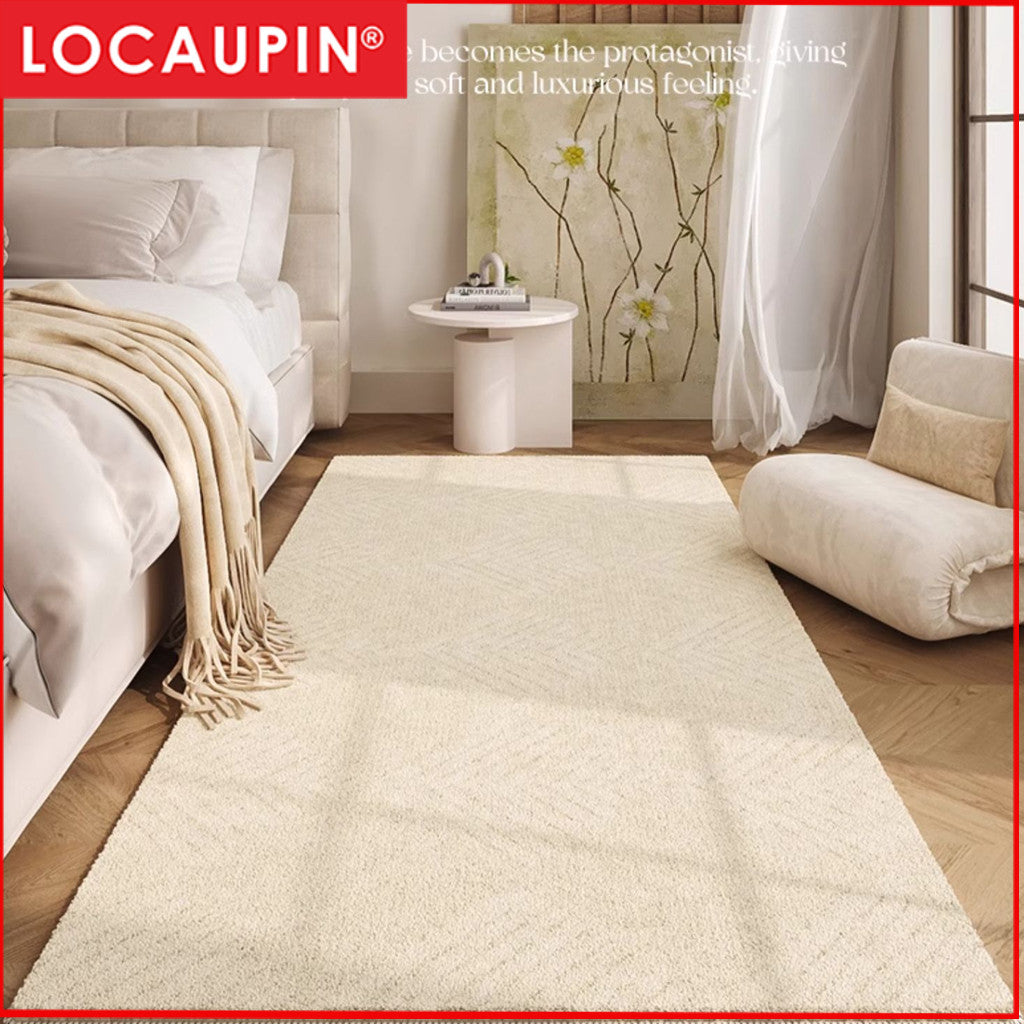 Locaupin Elegant Super Soft Mat Absorbent Mat for Bedroom and Living Room Carpet Children Room Mat