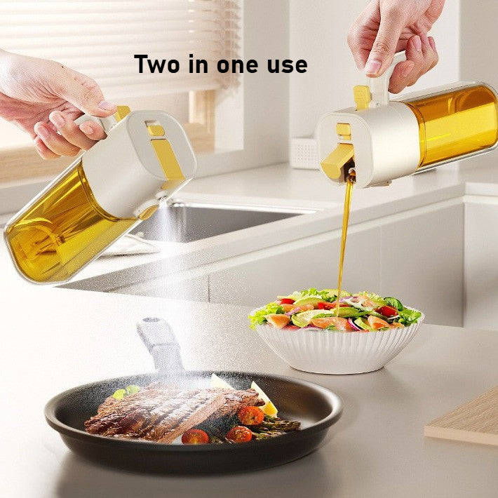 Locaupin 2-in-1 Oil Dispenser Bottle ā Spray or Pour with Gravity-Activated Lid