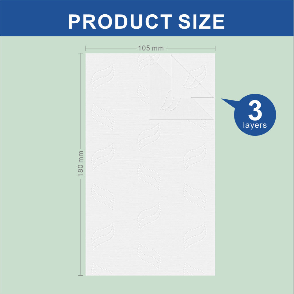 Locaupin 6pack 50SHEETS Pocket Tissues Facial Tissues Travel Tissue Packs