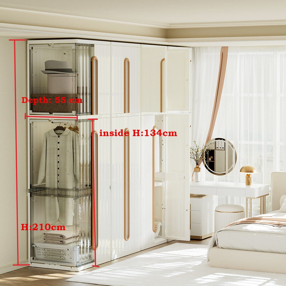 Locaupin Modern Minimalist Wardrobe Cabinet|Bedroom Furniture|Closet|Minimalist Storage Closet|Storage Solutions