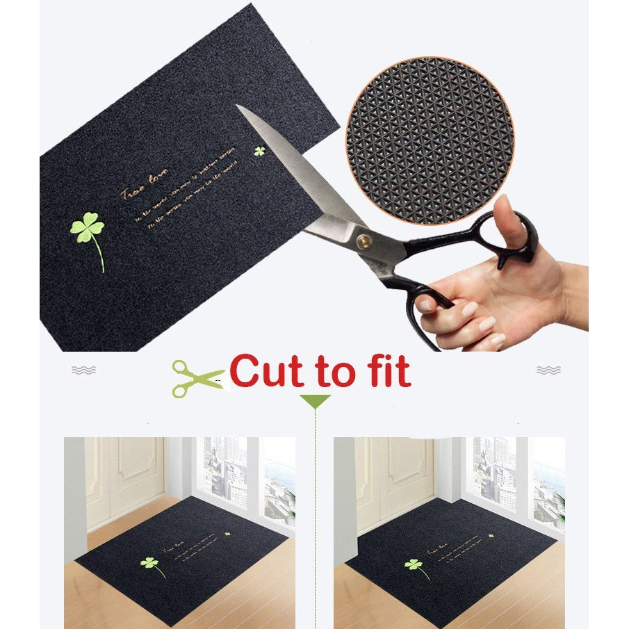 Locaupin Dirt Trapper Door Mat for Indoor Outdoor Washable Mat Non-Slip Entrance Rug Shoes Scraper