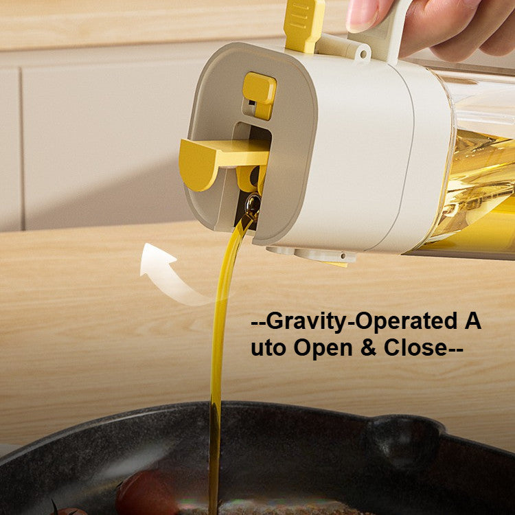 Locaupin 2-in-1 Oil Dispenser Bottle ā Spray or Pour with Gravity-Activated Lid