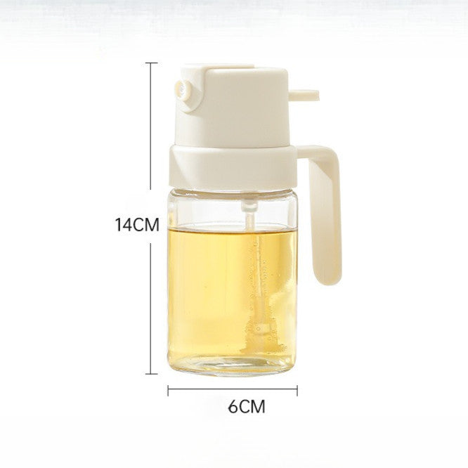 Locaupin 2-in-1 Oil Dispenser Bottle ā Spray or Pour with Gravity-Activated Lid