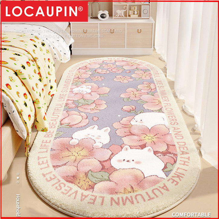 Locaupin Elegant Super Soft Mat for Bedroom and Living Room with Absorbent Feature Absorbent Premium Mat