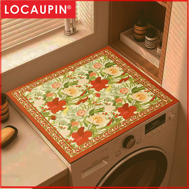 Locaupin Super Absorbent Washing machine dustproof mat Table mat with Non-Slip Rubber Bottom