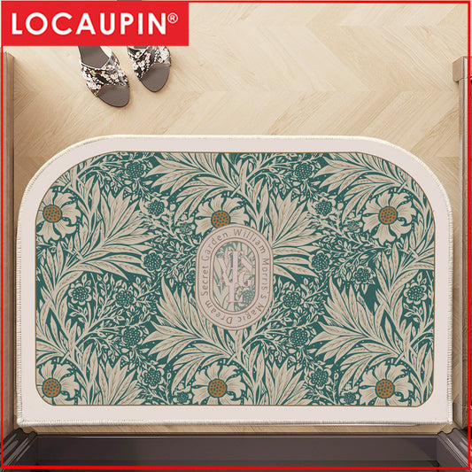 Locaupin Super Absorbent Bath Mat Ultra Absorbent Bathroom Mat for Quick Drying Kitchen Mat