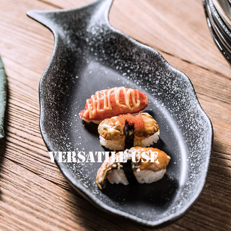 Locaupin Fish Plates Dinner Plates Ceramic Plate Family Dinner Plate Dinnerware Serving Dishes Tableware