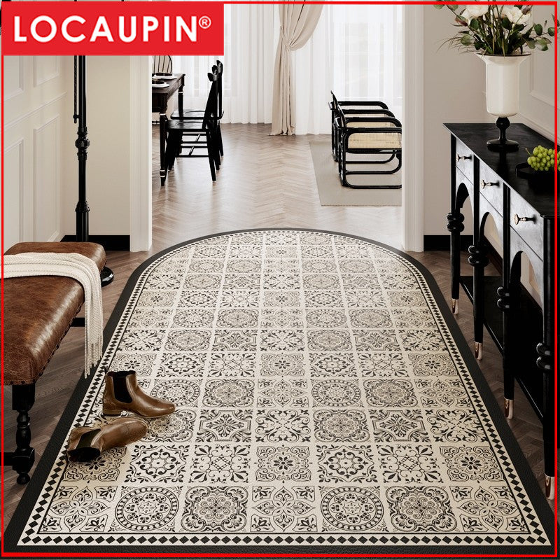 Locaupin Super Absorbent Bath Mat Bathroom Mat Super Absorbent Living Room Floor Mat Rubber Non-Slip Bottom