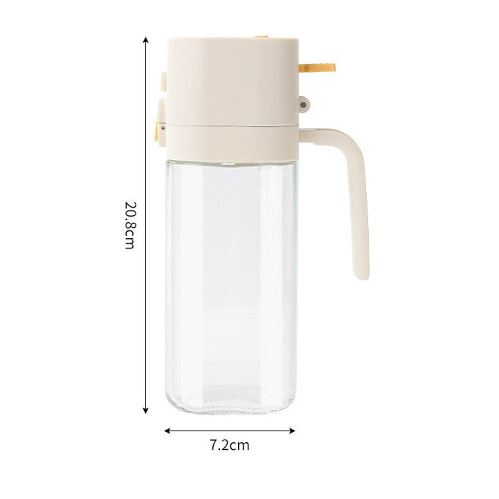 Locaupin 2-in-1 Oil Dispenser Bottle ā Spray or Pour with Gravity-Activated Lid