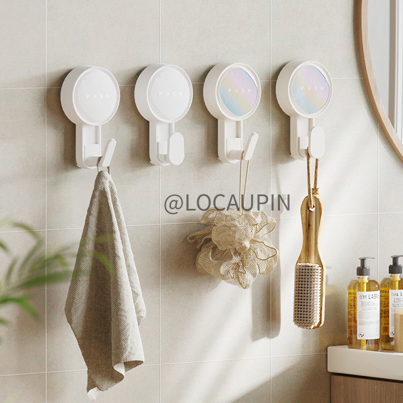 Locaupin Removable Adhesive Hooks,Wall Hooks-Reusable, No-Trace, Tool-Free Installation