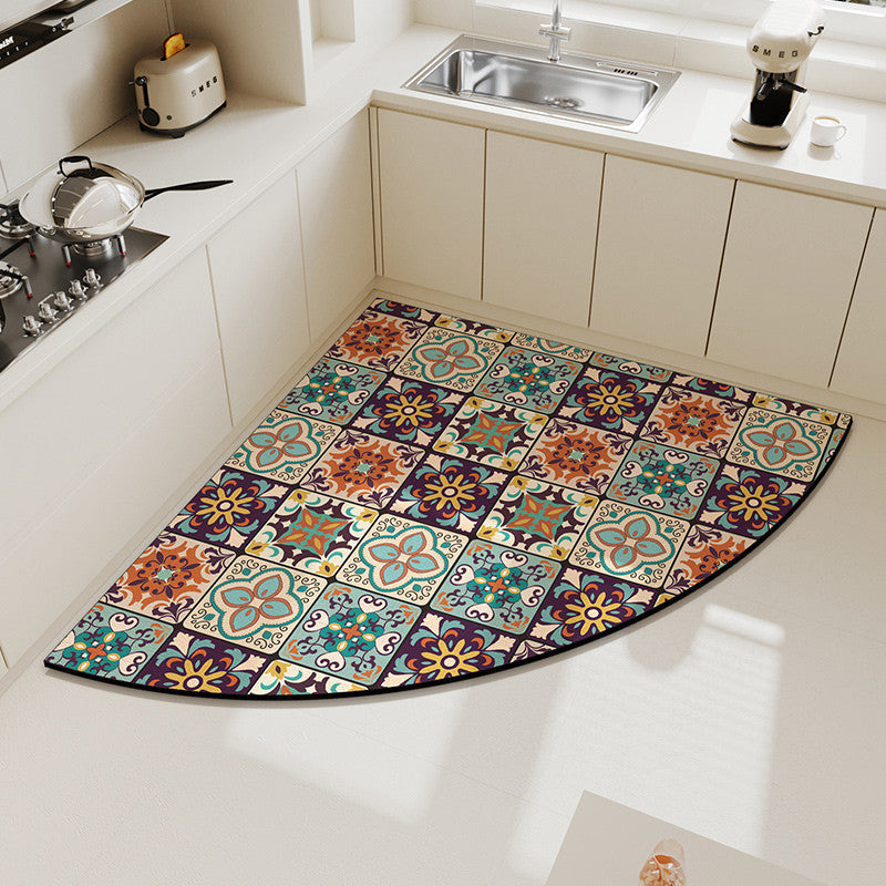 Locaupin Super Absorbent Bath Mat Bathroom Mat Super Absorbent Living Room Floor Mat Rubber Non-Slip Bottom
