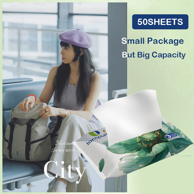 Locaupin 6pack 50SHEETS Pocket Tissues Facial Tissues Travel Tissue Packs