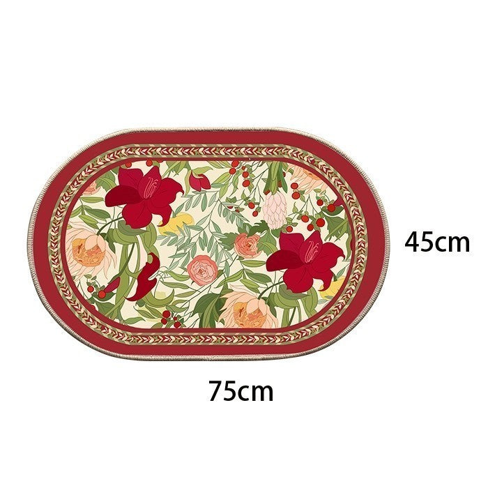 Locaupin Super Absorbent Living Room Floor Mat Soft and Plush Bathroom Mat with Non-Slip Bottom