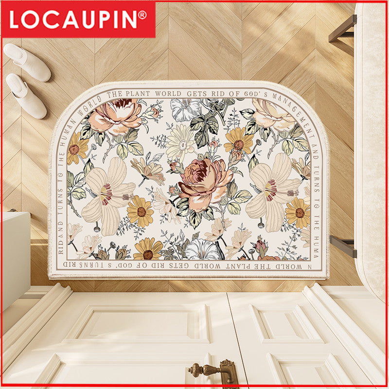 Locaupin Super Absorbent Bath Mat Ultra Absorbent Bathroom Mat for Quick Drying Kitchen Mat