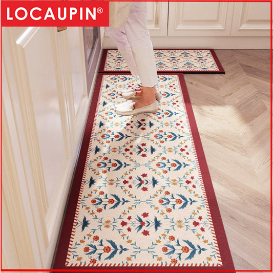 Locaupin Super Absorbent Bath Mat Bathroom Mat Super Absorbent Living Room Floor Mat Rubber Non-Slip Bottom
