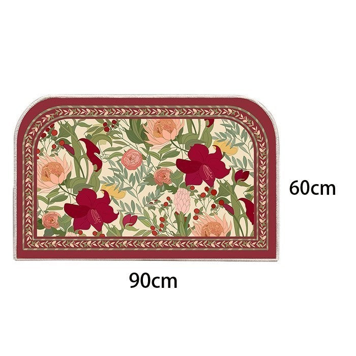 Locaupin Super Absorbent Living Room Floor Mat Soft and Plush Bathroom Mat with Non-Slip Bottom