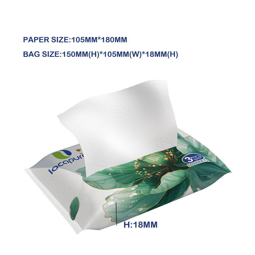 Locaupin 6pack 50SHEETS Pocket Tissues Facial Tissues Travel Tissue Packs