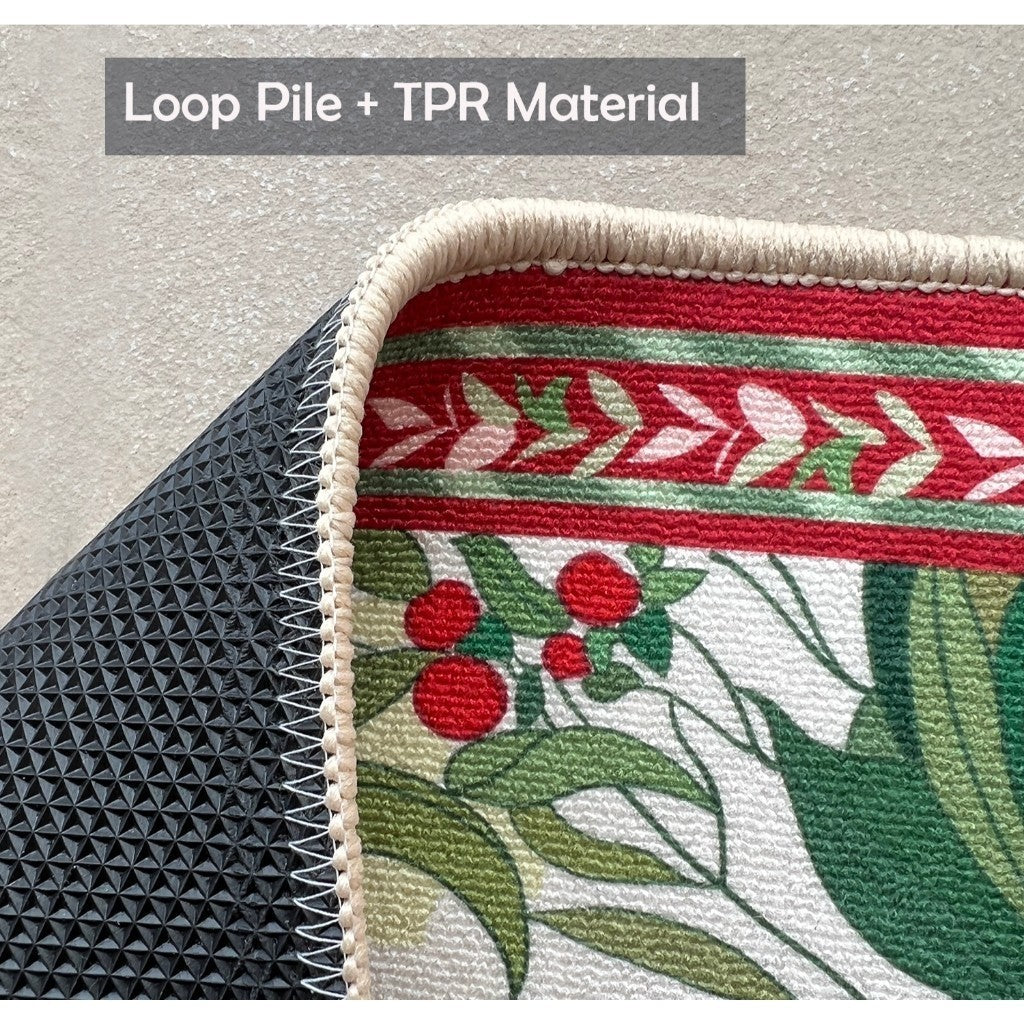 Locaupin Super Absorbent Living Room Floor Mat Soft and Plush Bathroom Mat with Non-Slip Bottom