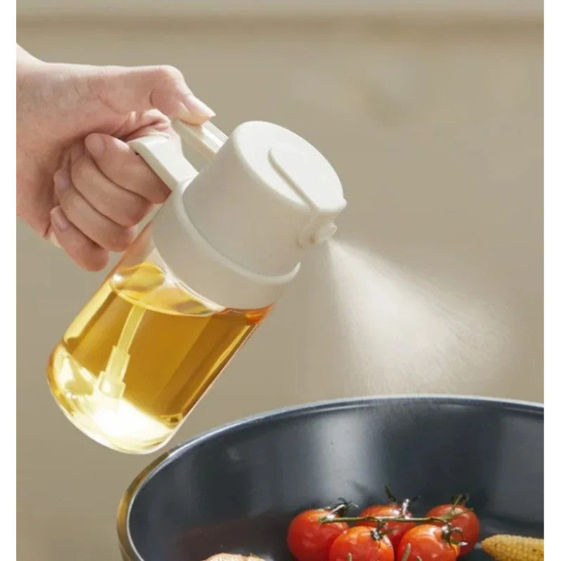 Locaupin 2-in-1 Oil Dispenser Bottle ā Spray or Pour with Gravity-Activated Lid