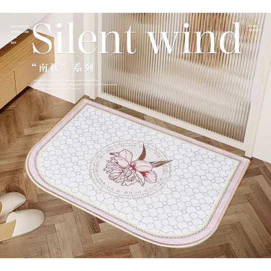Locaupin Super Absorbent Bath Mat Ultra Absorbent Bathroom Mat for Quick Drying Kitchen Mat