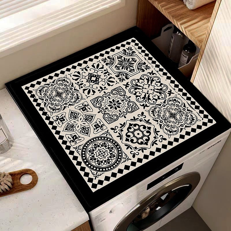 Locaupin Super Absorbent Bath Mat Bathroom Mat Super Absorbent Living Room Floor Mat Rubber Non-Slip Bottom