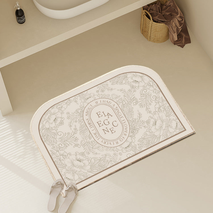 Locaupin Super Absorbent Bath Mat Ultra Absorbent Bathroom Mat for Quick Drying Kitchen Mat