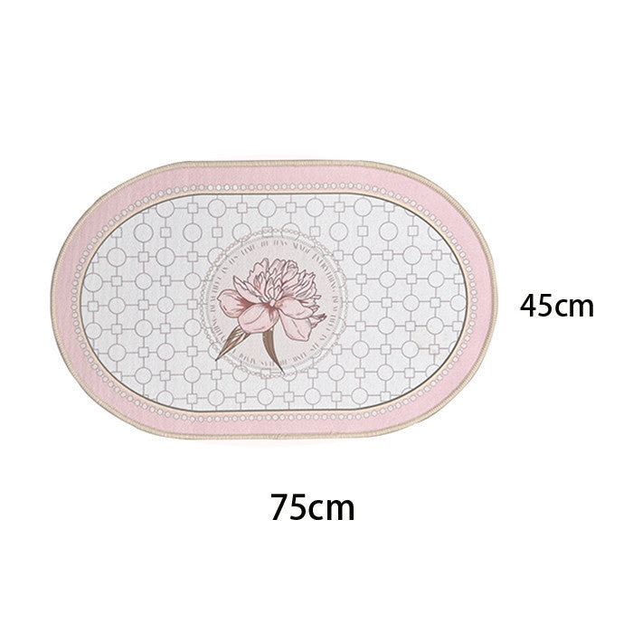 Locaupin Super Absorbent Bath Mat Ultra Absorbent Bathroom Mat for Quick Drying Kitchen Mat