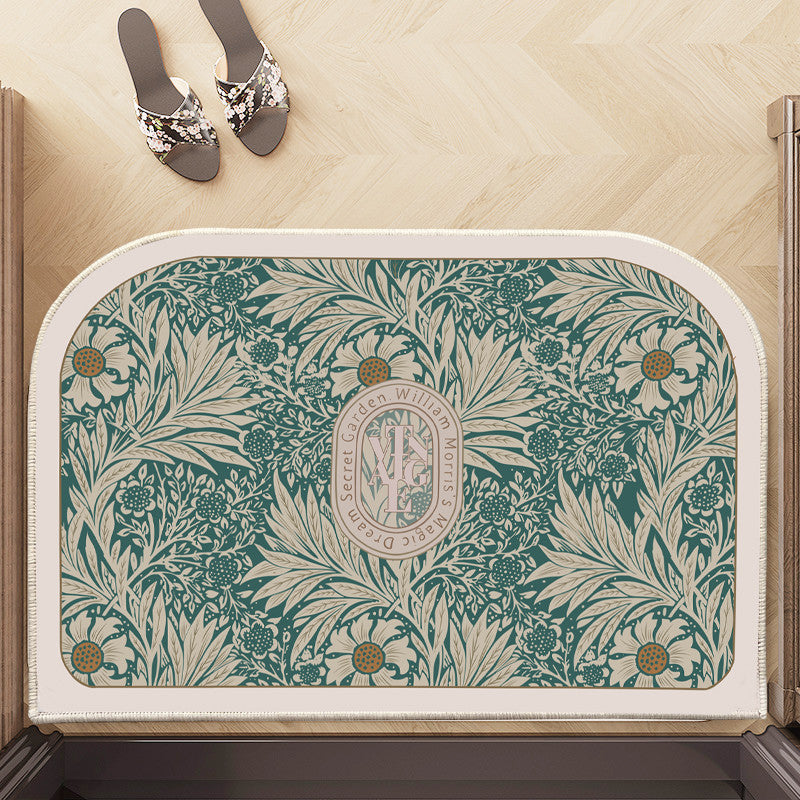 Locaupin Super Absorbent Bath Mat Ultra Absorbent Bathroom Mat for Quick Drying Kitchen Mat