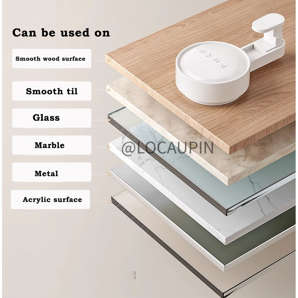 Locaupin Removable Adhesive Hooks,Wall Hooks-Reusable, No-Trace, Tool-Free Installation