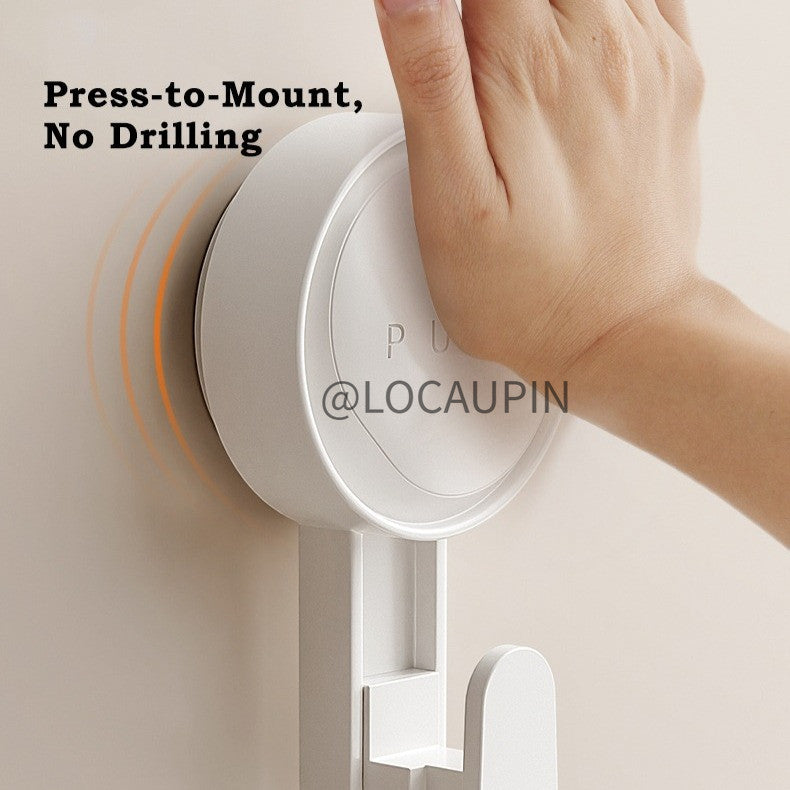 Locaupin Removable Adhesive Hooks,Wall Hooks-Reusable, No-Trace, Tool-Free Installation