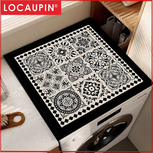 Locaupin Super Absorbent Washing machine dustproof mat Table mat with Non-Slip Rubber Bottom