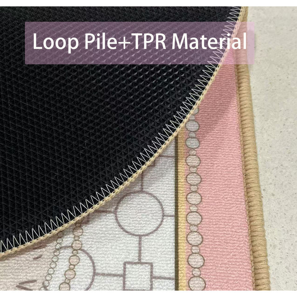 Locaupin Super Absorbent Bath Mat Ultra Absorbent Bathroom Mat for Quick Drying Kitchen Mat
