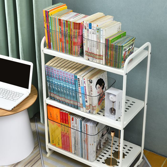 Locaupin With Cover Storage Box for Kitchen Pantry Plastic Organizer Container for Under Bed,Desk,Office and Drawer
