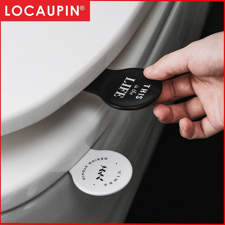 Locaupin Portable Antimicrobial Toilet Seat Lifter/Handle ,BE HEALTHY & SANITARY - Stops the spread of germs