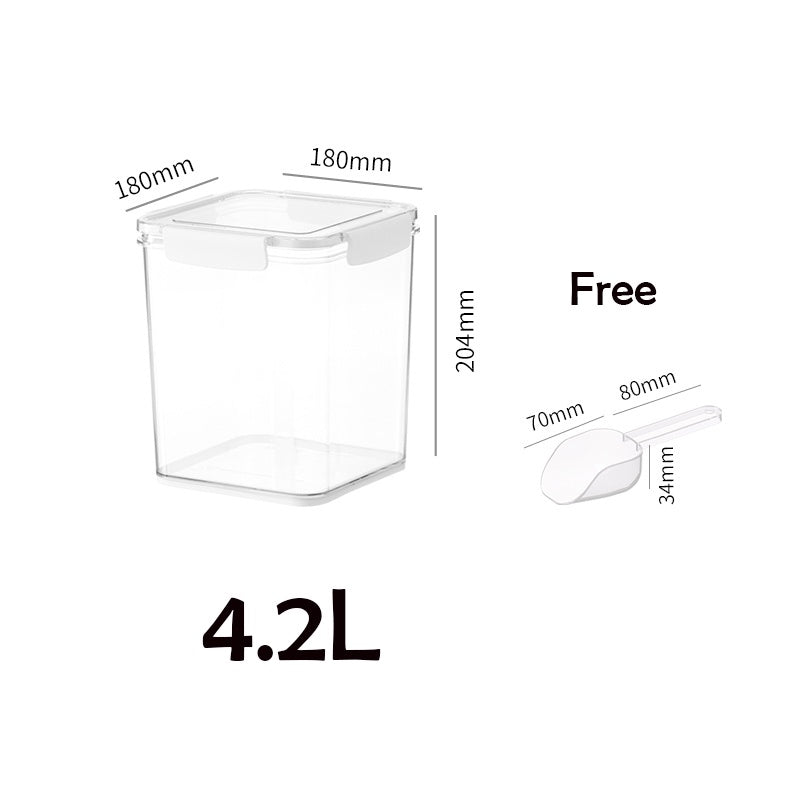 Locaupin BPA FREE 4.2/5.2/6.5L Capacity Airtight Food Storage Container Pet Kitchen &Pantry Organization Food Dispensers