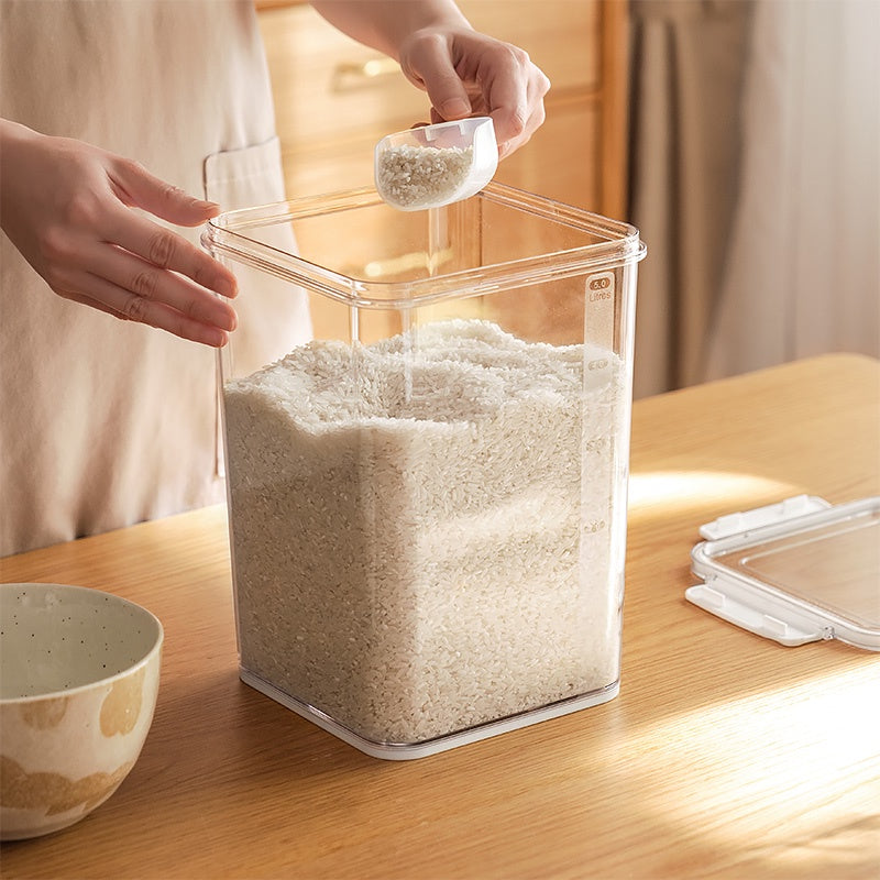 Locaupin BPA FREE 4.2/5.2/6.5L Capacity Airtight Food Storage Container Pet Kitchen &Pantry Organization Food Dispensers