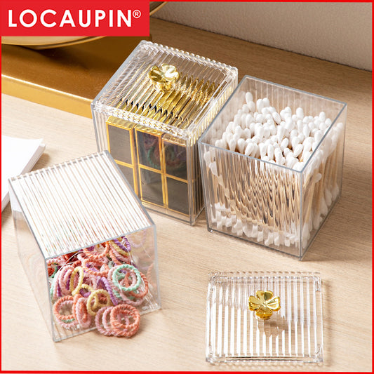 Locaupin Mini Shape Storage Box Jewelry Organizer Pill Case Container Small Modular Storage Case